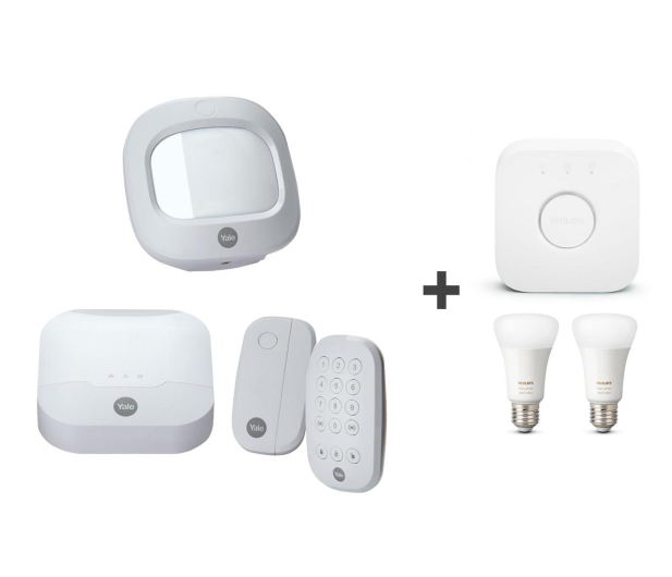 Yale Zestaw alarmowy z pilotem + Philips Hue - 647435 - zdjęcie